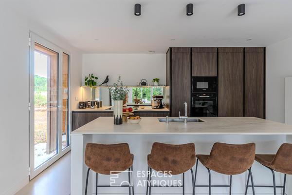 Maison réinventée dans un esprit contemporain au coeur de la nature à Guérande