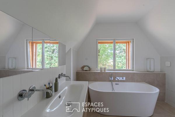 Maison réinventée dans un esprit contemporain au coeur de la nature à Guérande