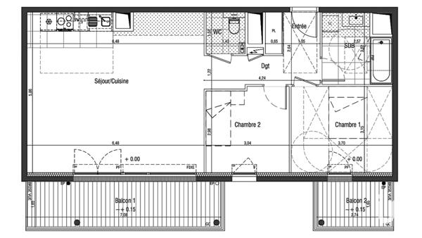 Appartement à vendre 3 pièces 72 m² Saint-Germain-en-Laye