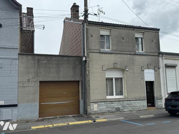 Maison Marly proche Valenciennes 2 chambres, bureau, grand garage, jardin