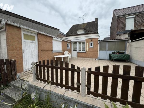 Maison Marly proche Valenciennes 2 chambres, bureau, grand garage, jardin