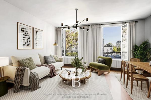 Paris 18ème, Appartement 1 Chambre -  53 m² à vendre