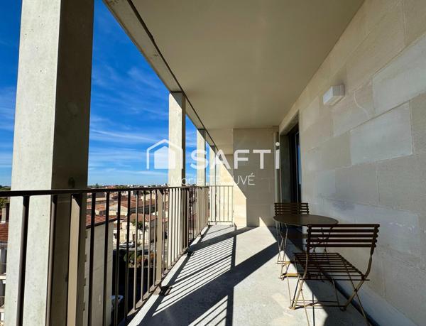 APPARTEMENT T2 MEUBLÉ AVEC TERRASSE ET PARKING – QUARTIER GARE SAINTJEAN
