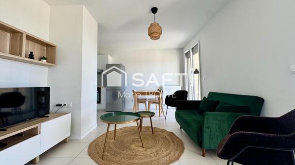 APPARTEMENT T2 MEUBLÉ AVEC TERRASSE ET PARKING – QUARTIER GARE SAINTJEAN
