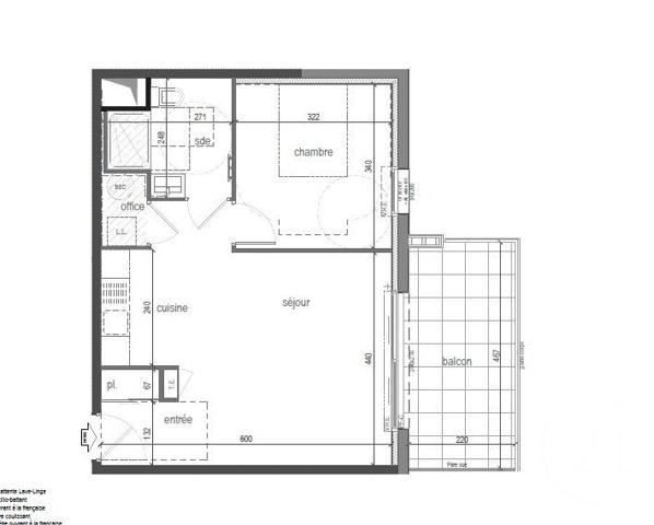 Appartement T2 à vendre  2 pièces - 45,40 m2 PENESTIN - 56