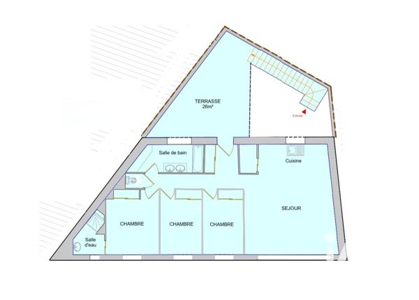 Appartement à vendre 4 pièces 92,45 m² Lansargues