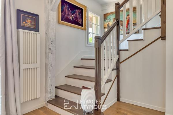 Propriété avec piscine à proximité dans le cadre bucolique du Marais Vernier