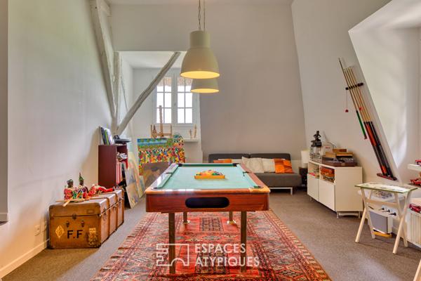 Propriété avec piscine à proximité dans le cadre bucolique du Marais Vernier