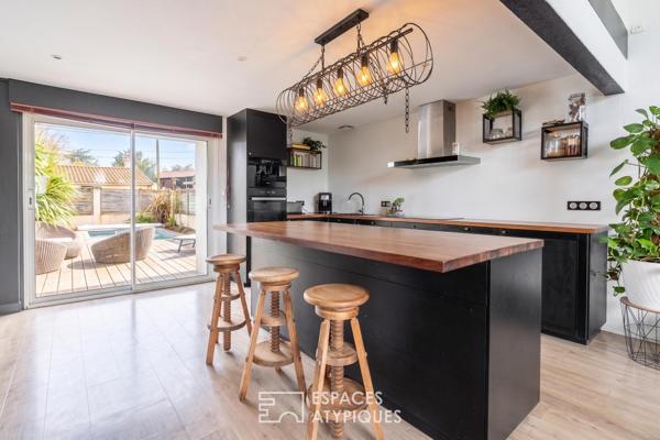 Maison loft familiale avec piscine