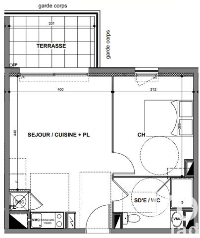 Appartement à vendre 2 pièces 40 m² Nîmes