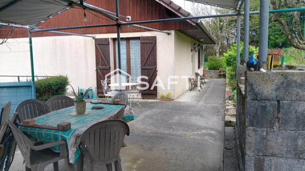 Maison de 1981 de 75m² sans vis à vis sur une magnifique parcelle de 2277m² avec une vue exceptionnelle sur la Chartreuse