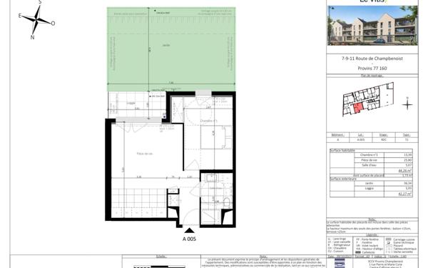 Appartement à vendre    2 pièces • 44,26 m2 Provins