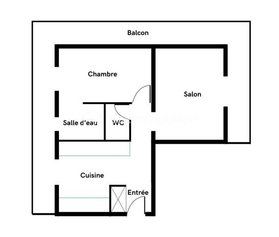 Appartement de 41,86 m²