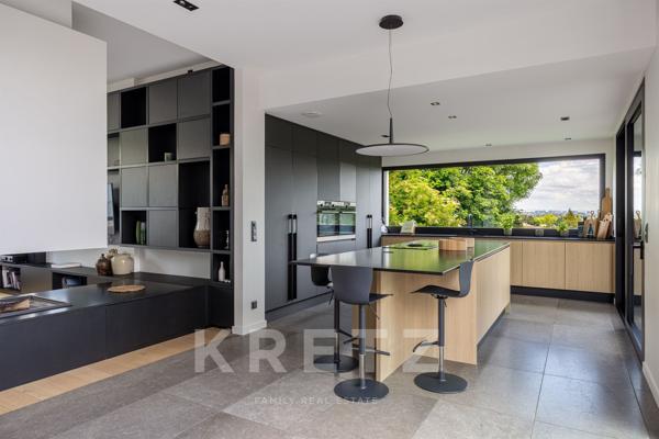 Villa contemporaine avec piscine et vue à Saint-Cyr-au-Mont-d'Or