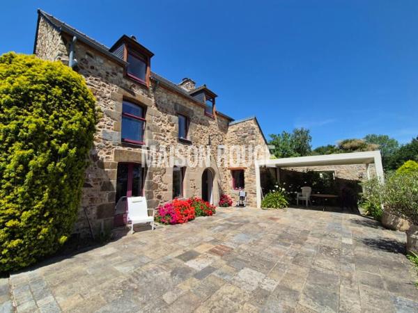 Maison de charme en pierre rénovée -180 m² -Terrain 1 364 m² - Rive gauche de la Rance