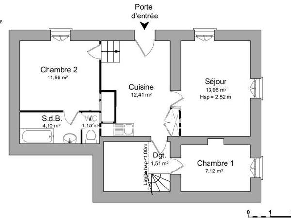 Location Maison 3 pièces 51.81 m² - 386 RUE DU BELVEDERE Saint Sixte 47220