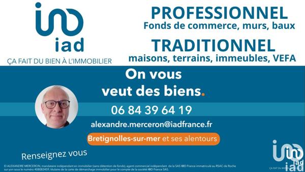 Restaurant gastronomique à vendre 271 m² Saint-Gilles-Croix-de-Vie