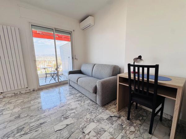 Location                                                      Appartement
                        
                     1 pièces                      38 m2                     à Nice