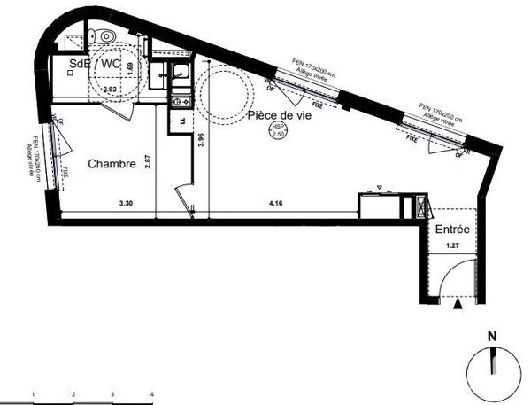 Appartement à vendre 2 pièces 38 m² Rennes