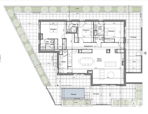 Appartement à vendre 4 pièces 128 m² Uzès