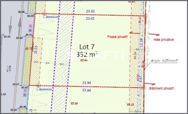 Terrain constructible viabilisé