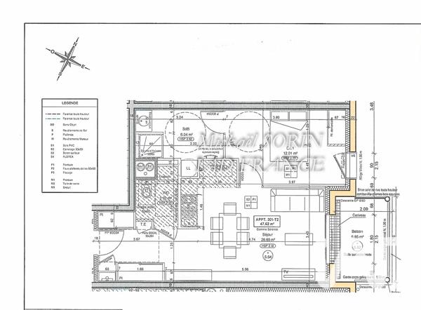 Appartement à vendre 2 pièces 45 m² La Roche-sur-Yon