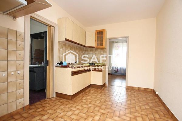 Maison de ville, 3 chambres, jardin, garage