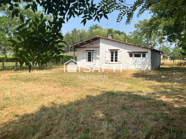 Un plain-pied à JARNAC, 4 pièces, grand terrain