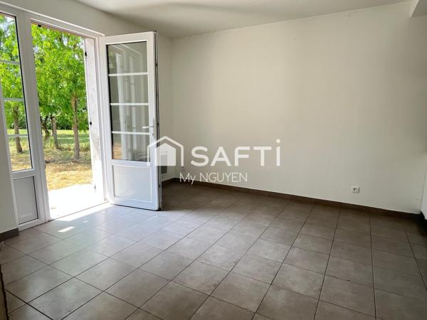 Un plain-pied à JARNAC, 4 pièces, grand terrain