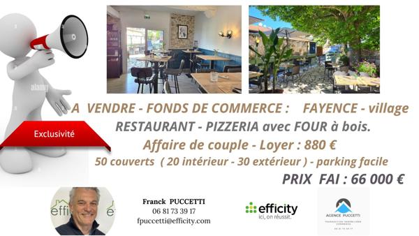 Fonds De Commerce - 60 m² Exclusivité efficity