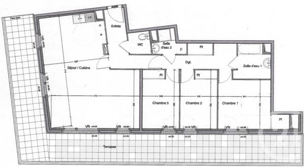 Appartement F4 à vendre  5 pièces - 91,50 m2 VILLEPINTE - 93
