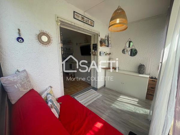 STUDIO  REZ-DE-JARDIN PROCHE MER + UNE PLACE DE PARKING PRIVATIVE