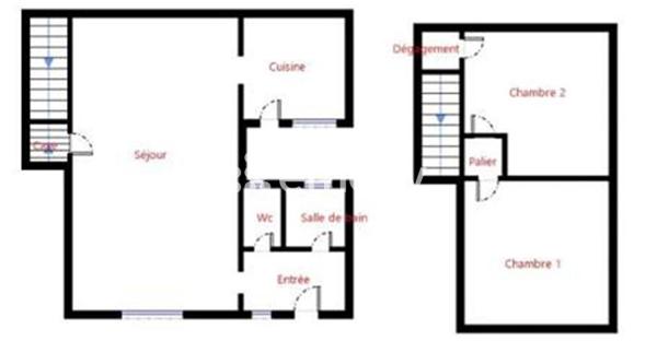 Maison
         3 pièces
        - 62 m² Exclusivité 113 900 € *