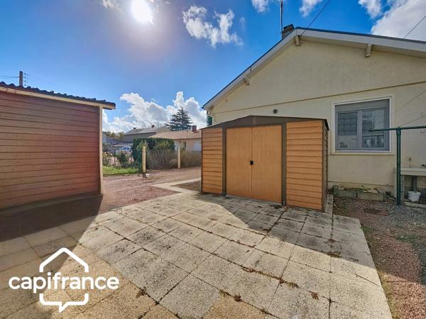 Maison de plain-pied 56 m² – 2 chambres – garage et dépendance – terrain 336 m² – Thouars