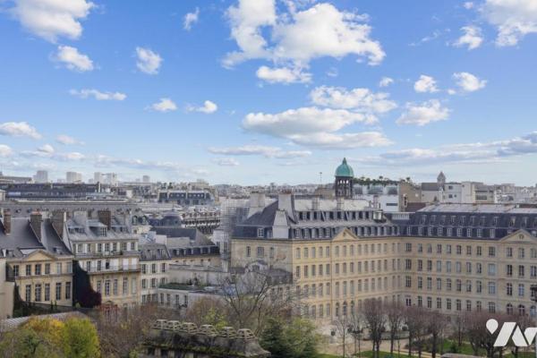 Studio plein ciel au vues sur jardins et monuments parisiens