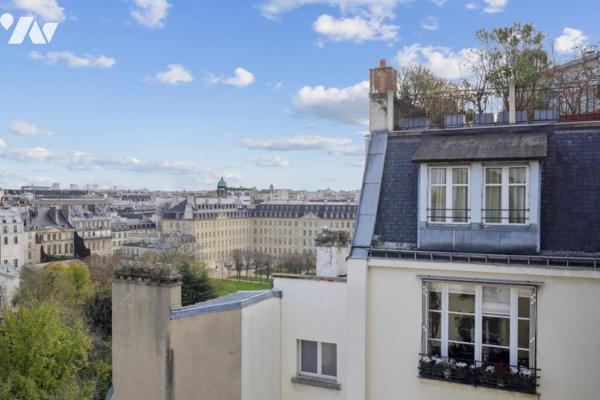 Studio plein ciel au vues sur jardins et monuments parisiens