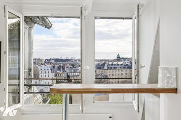 Studio plein ciel au vues sur jardins et monuments parisiens