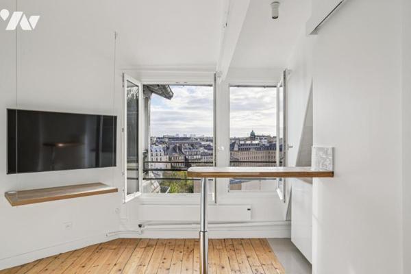 Studio plein ciel au vues sur jardins et monuments parisiens