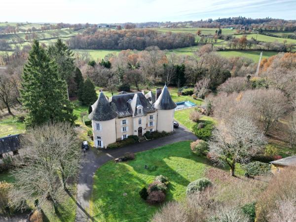 Beau château aristocratique à vendre à proximité de Limoges (Haute-Vienne)