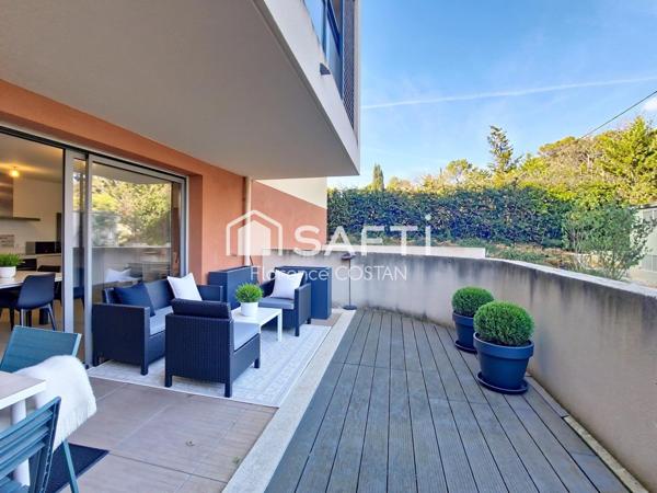 T2 dans résidence de standing avec terrasse et box