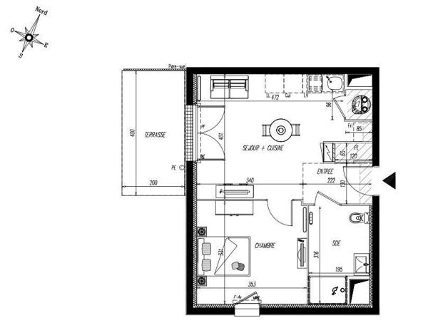 Appartement à vendre 2 pièces 39 m² Saint-Hilaire-de-Riez