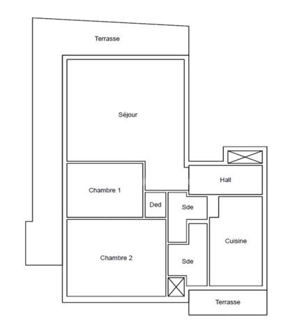 06400 - CANNES PALM BEACH - EMPLACEMENT ULTRA RECHERCHÉ- VUE MER LATÉRALE - 3 PIÈCES AVEC 2 TERRASSES - 2 SALLES D'EAU