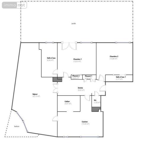 Appartement à vendre à Le Mans dans la Sarthe (72000), ref : 72122-1395