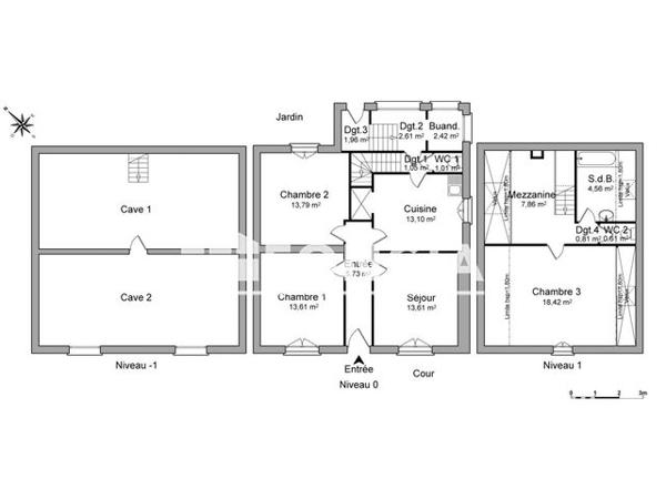 Location Maison 5 pièces 101.2 m² - 14 RUE DE LA CORVEE Dijon 21000
