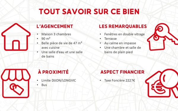 Maison à vendre    5 pièces •  Dijon