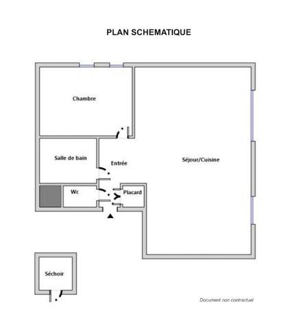 Secteur Bécon/Appt 2 pièces/Petite copropriété /Bon agencement