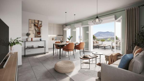 La Seyne Sur Mer - Programme neuf 2 pièce(s) 39.21 m2 - Terrasse + place de parking