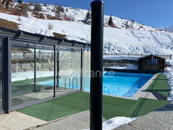 En Savoie (73), à vendre station de ski, Domaine Galibier Thabor 1800, T2, balcon, piscine, belle vue