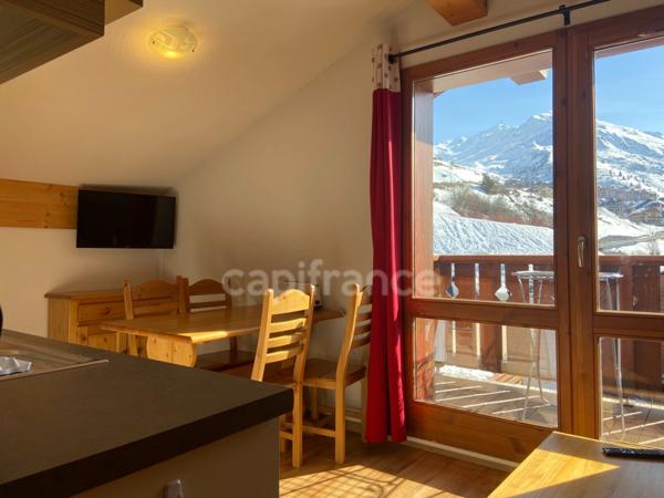 En Savoie (73), à vendre station de ski, Domaine Galibier Thabor 1800, T2, balcon, piscine, belle vue