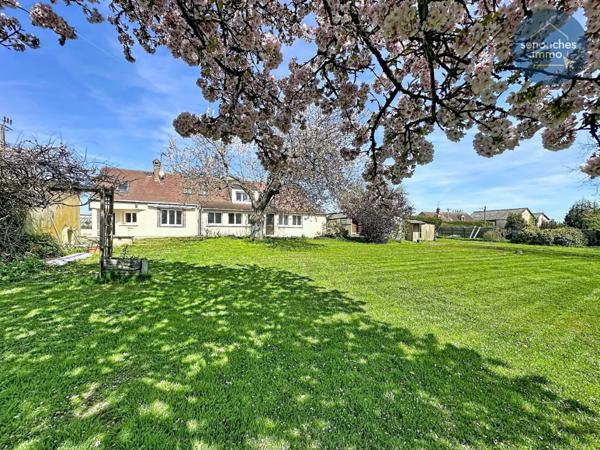 Longère fin XIXe siècle à vendre à Manou – Maison familiale avec grand terrain, étang et accès gare La Loupe